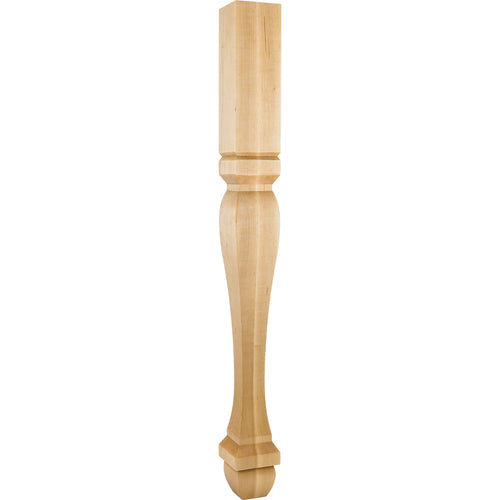Square Traditional Post-Unfinished (White Birch)