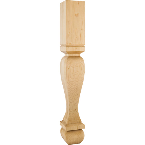 Square Traditional Post-Unfinished (Hard Maple)