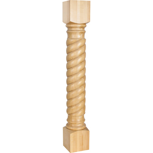 Rope Traditional Post-Unfinished (Rubberwood)