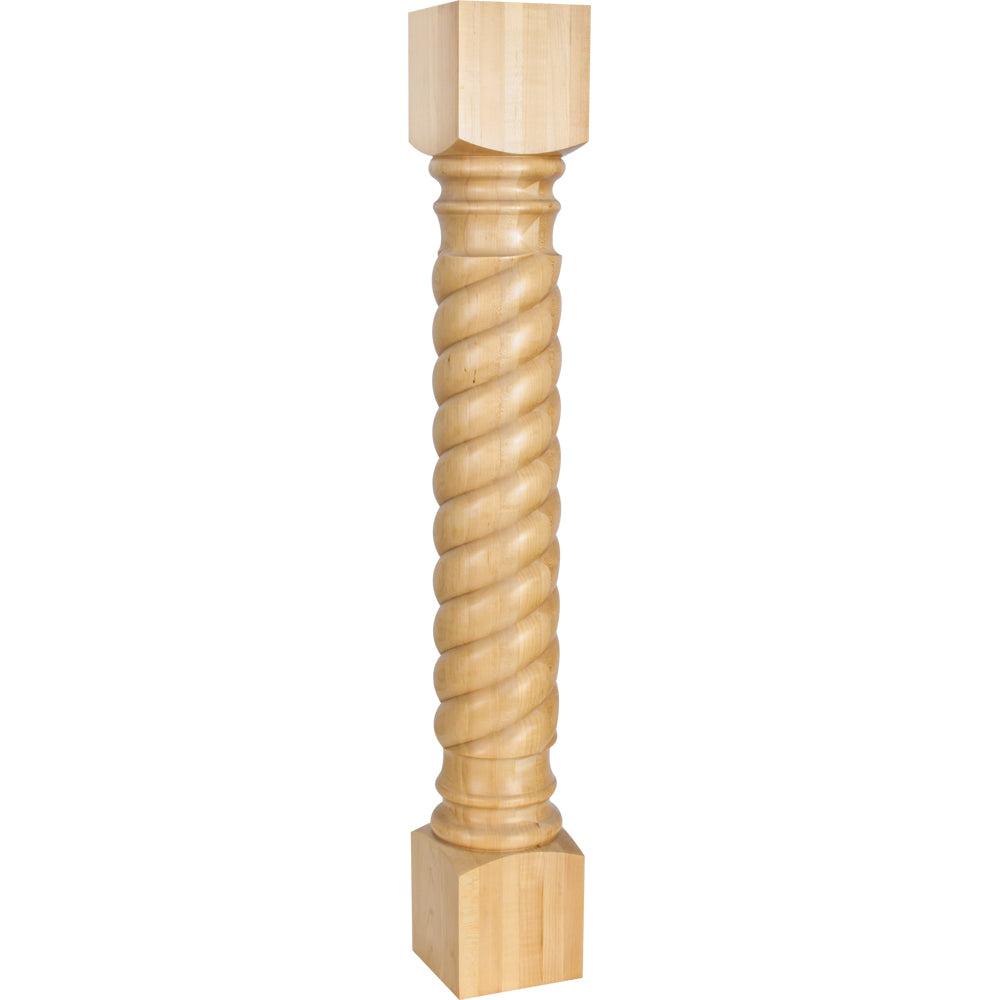 Rope Traditional Post-Unfinished (Rubberwood)