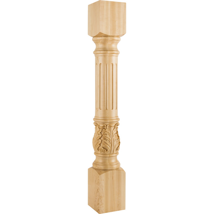 Acanthus Traditional Post-Unfinished (Hard Maple)