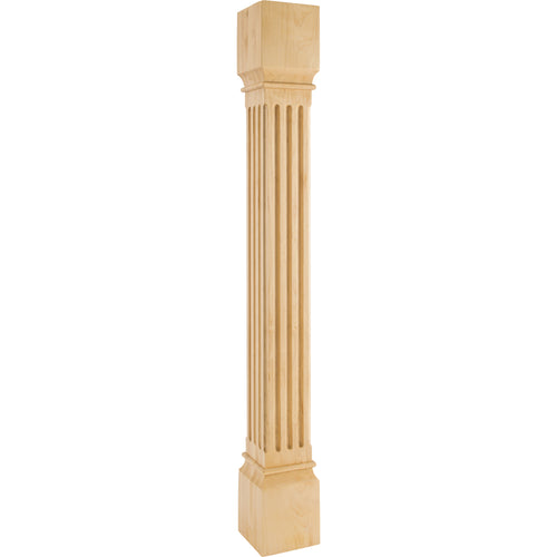 Fluted Traditional Post-Unfinished (White Birch)