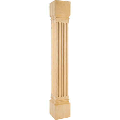 Fluted Traditional Post-Unfinished (Hard Maple)
