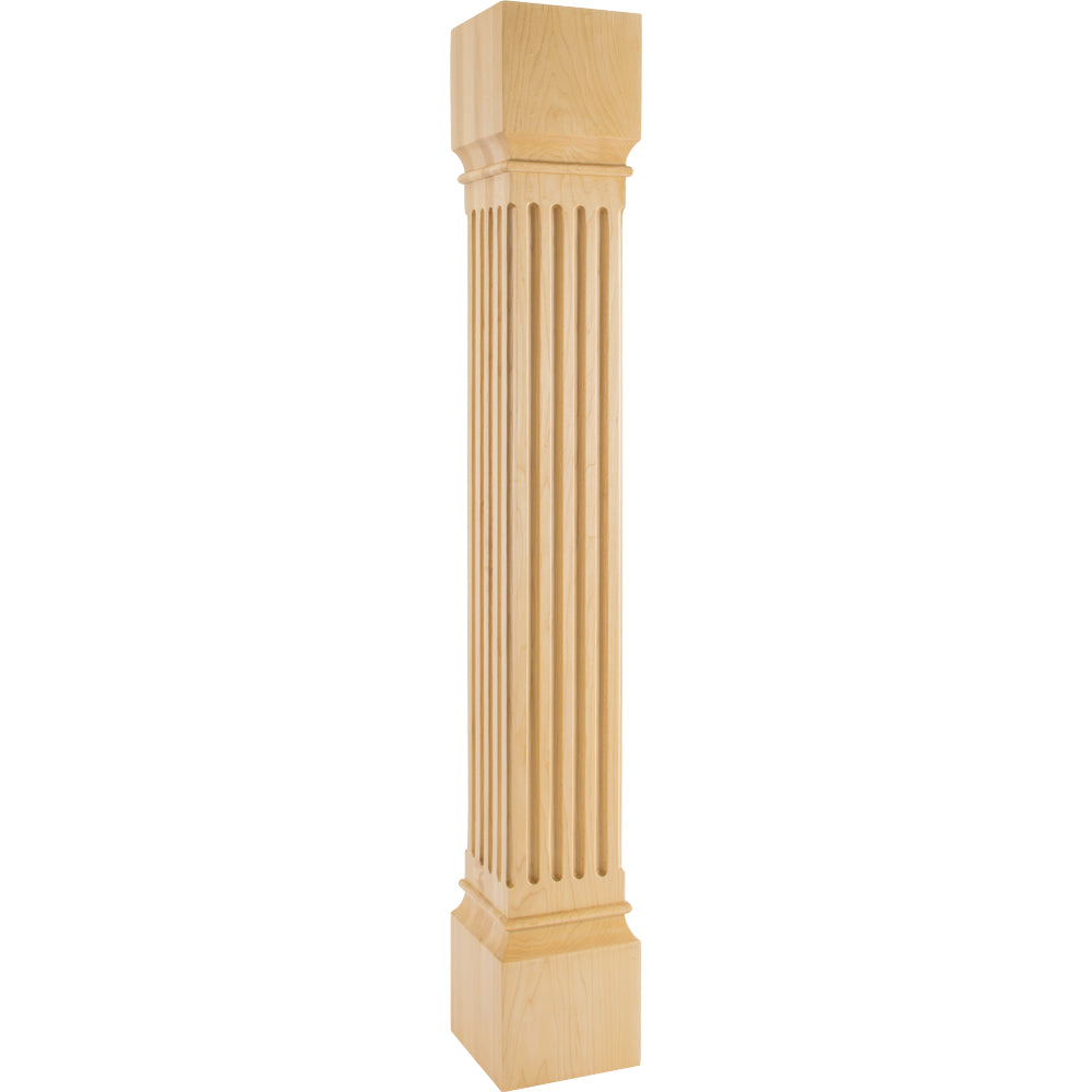 Fluted Traditional Post-Unfinished (White Birch)