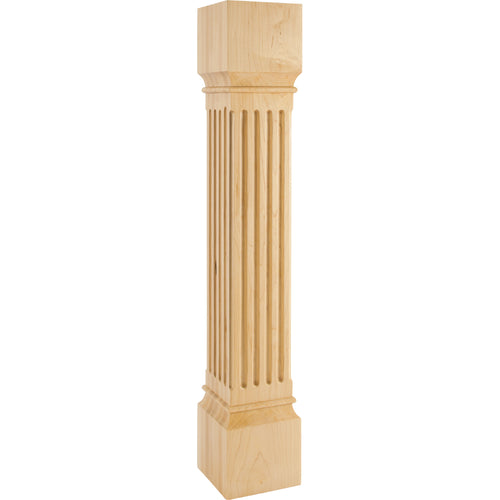 Fluted Traditional Post-Unfinished (White Birch)