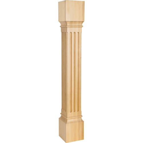 Fluted Traditional Post-Unfinished (Cherry)