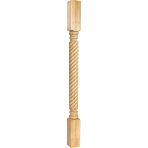 Rope Traditional Post-Unfinished (Rubberwood)