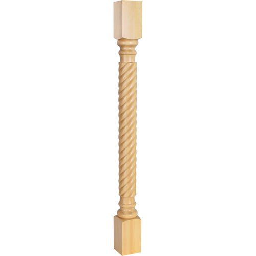 Rope Traditional Post-Unfinished (Rubberwood)
