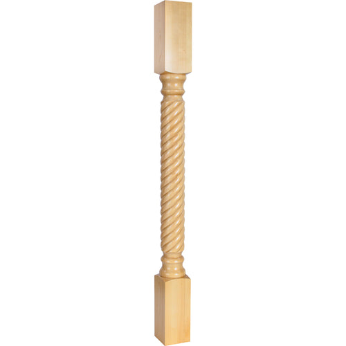 Rope Traditional Post-Unfinished (Rubberwood)