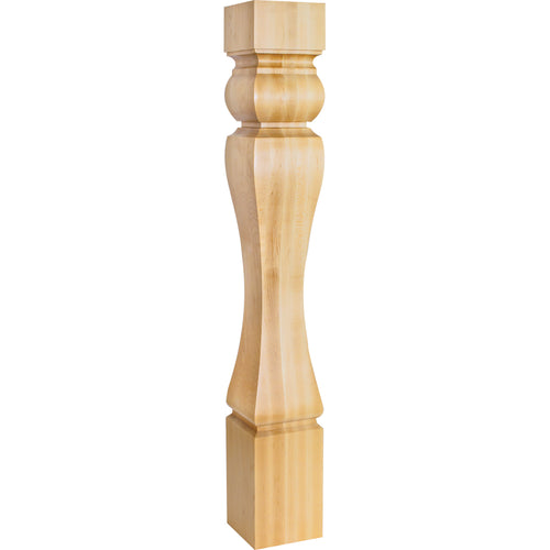 Baroque Traditional Post-Unfinished (Rubberwood)
