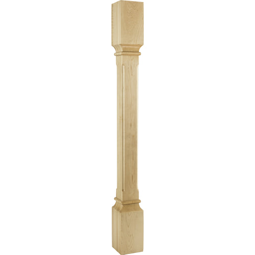 Fluted Transitional Post-Unfinished (White Birch)