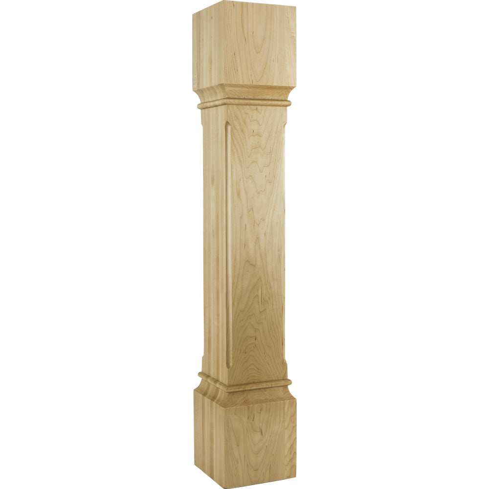 Fluted Transitional Post-Unfinished (Hard Maple)