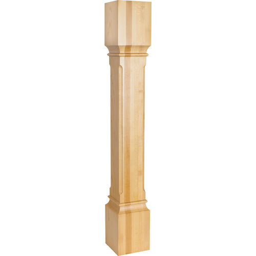 Fluted Transitional Post-Unfinished (Hard Maple)