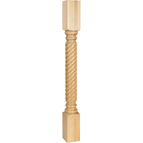 Rope Traditional Post-Unfinished (Rubberwood)