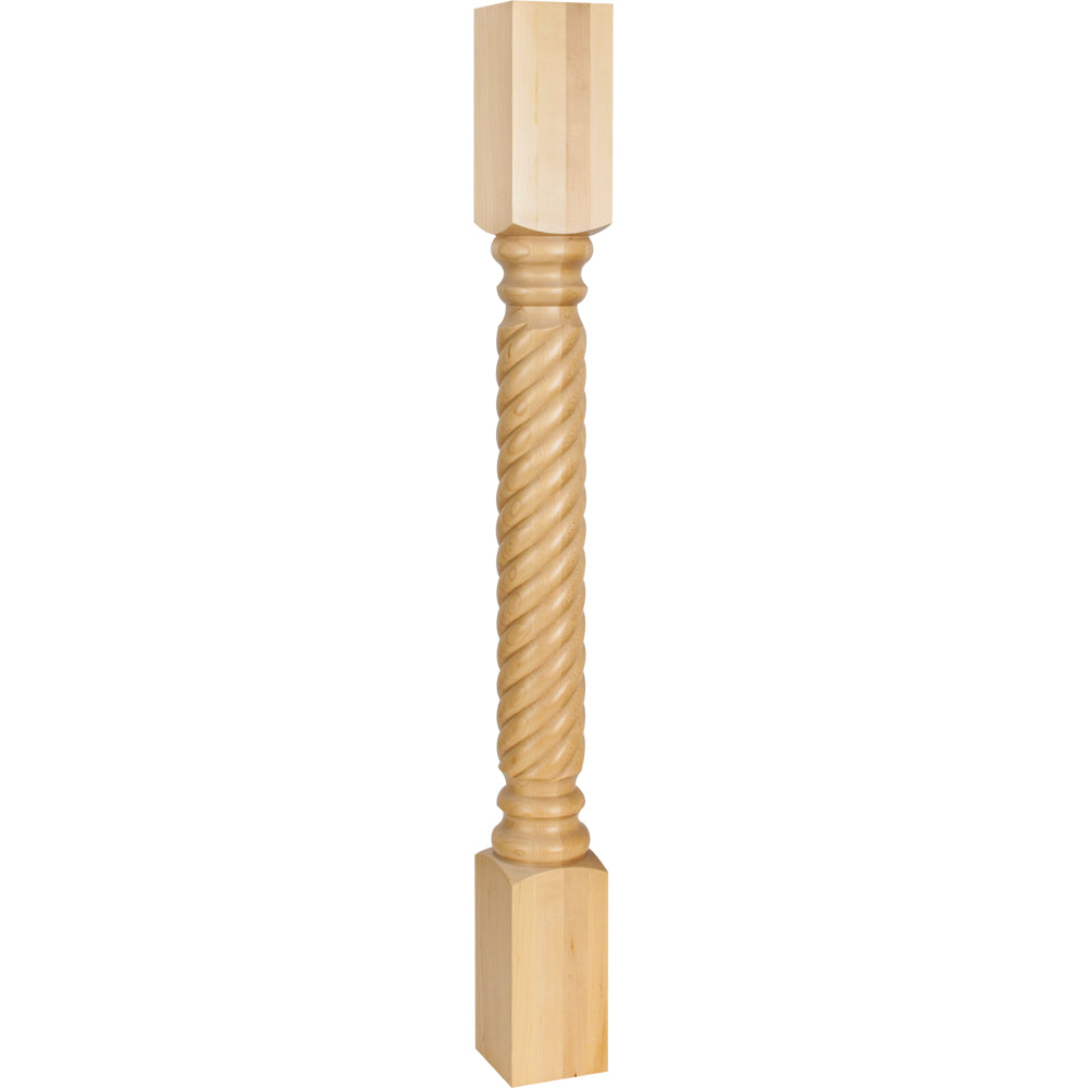 Rope Traditional Post-Unfinished (Rubberwood)