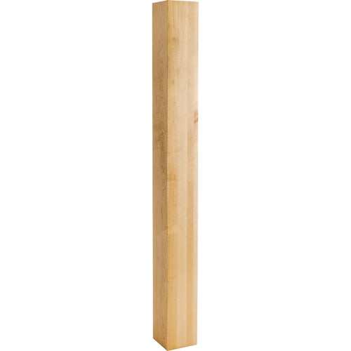 Square Wood Post -Unfinished (Rubberwood)