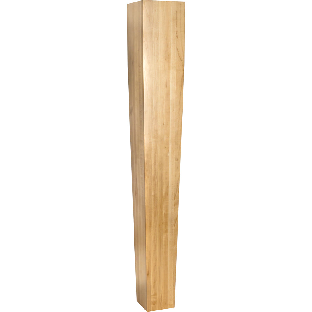 Four Sided Tapered Wood Post-Unfinished (Alder)