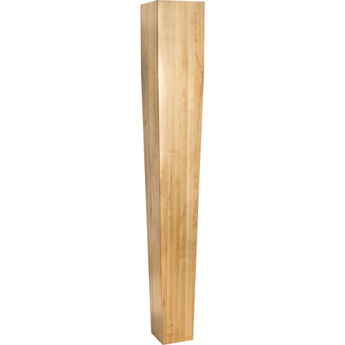 Four Sided Tapered Wood Post-Unfinished (Oak)