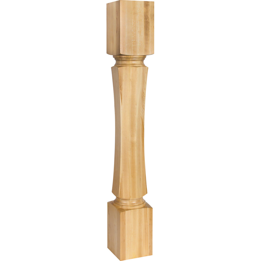 Hexaganol Post-Unfinished (Rubberwood)