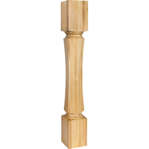 Hexagonal Post-Unfinished (Hard Maple)