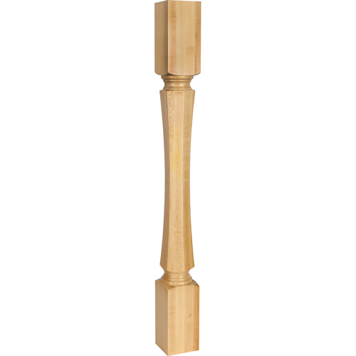 Hexagonal Post-Unfinished (Hard Maple)