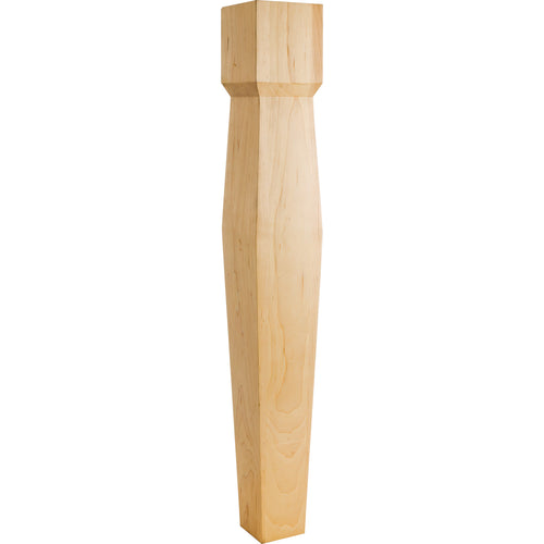 Modern Diamond Taper Post         -Unfinished (Alder)