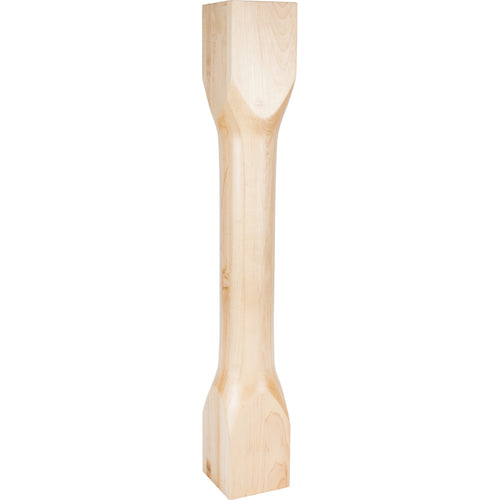 Cathedral Turned Post-Unfinished (Rubberwood)