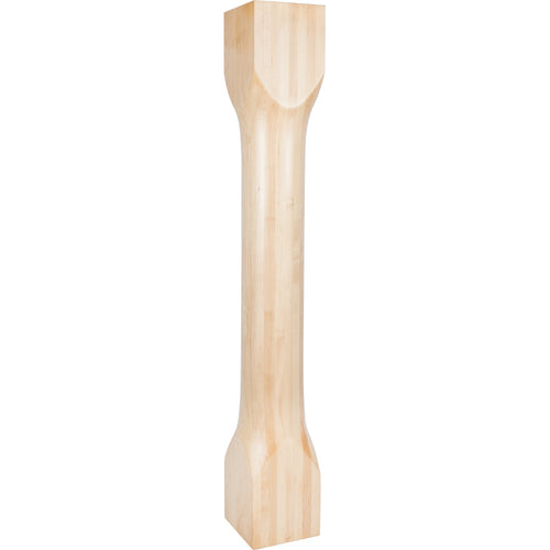 Cathedral Turned Post-Unfinished (Rubberwood)
