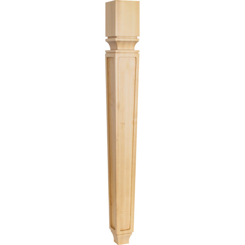 Tapered Mission Post-Unfinished (Hard Maple)