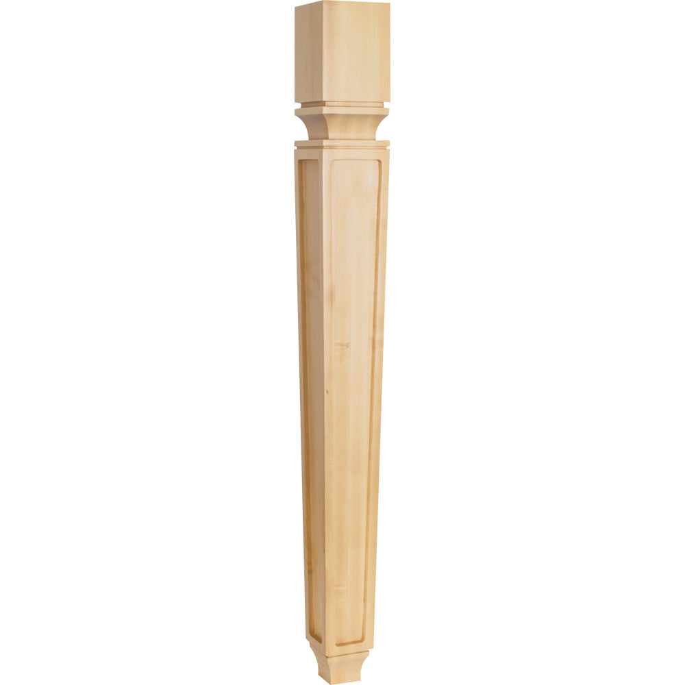 Tapered Mission Post-Unfinished (Hard Maple)