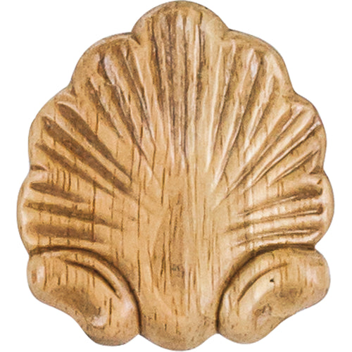 Shell Traditional Pressed Applique-Unfinished (Rubberwood)