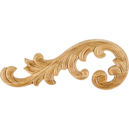 Left Acanthus Traditional-Unfinished (Rubberwood)