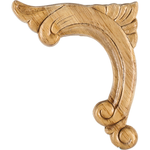 Left Acanthus Traditional-Unfinished (Rubberwood)