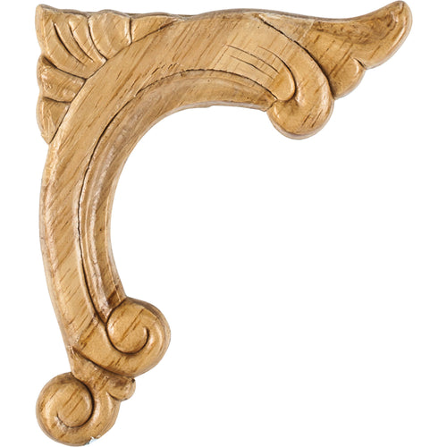 Right Acanthus Traditional-Unfinished (Rubberwood)
