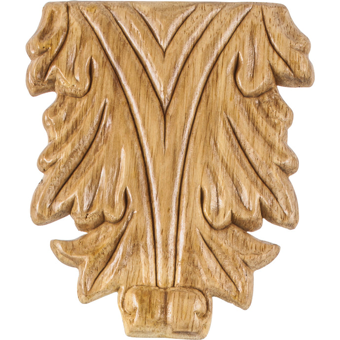 Acanthus Traditional Pressed Applique-Unfinished (Rubberwood)