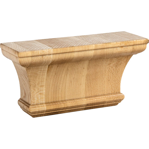 Classic Traditional Capital-Unfinished (Rubberwood)