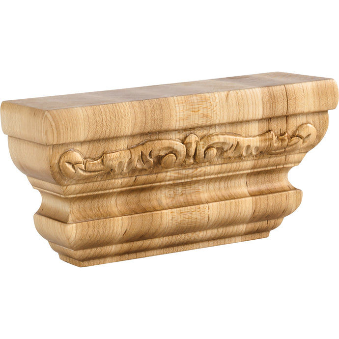 Acanthus Traditional Capital-Unfinished (Cherry)