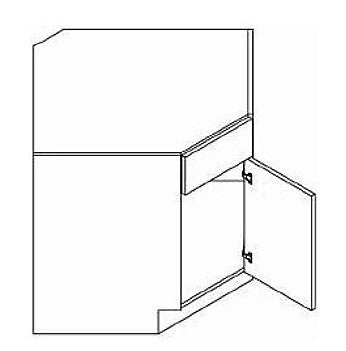 ASB36  ANGLE SINK BASE CABINET