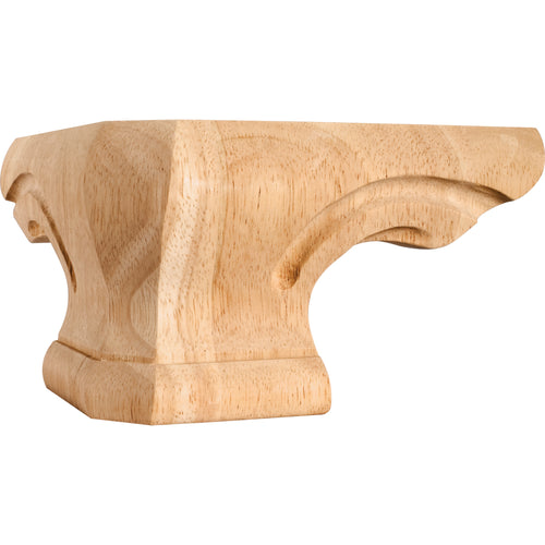 Rounded Corner Pedestal Foot -Unfinished (Cherry)