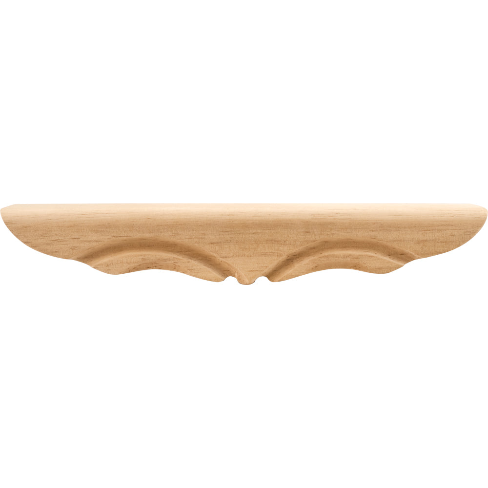 Rounded Pedestal Foot Middle-Unfinished (Rubberwood)