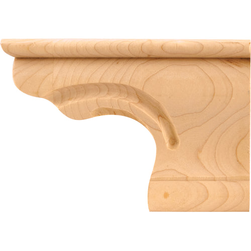 Beaded Corner Pedestal Foot-Unfinished (Rubberwood)