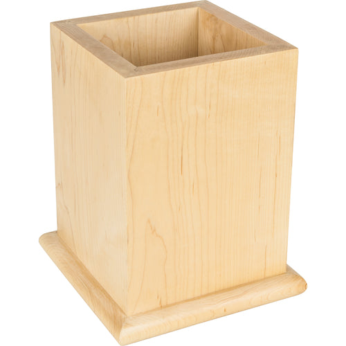 Post Sleeve with Bullnose-Unfinished (Rubberwood)