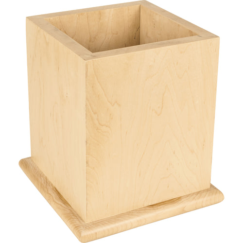 Post Sleeve with Bullnose-Unfinished (Rubberwood)