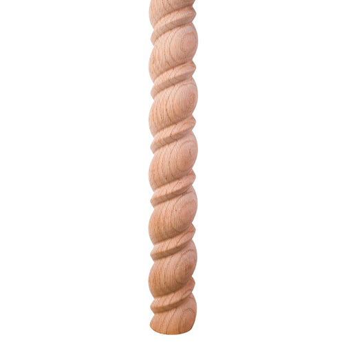 Beaded Rope Moulding Half Round  -Unfinished (Oak)