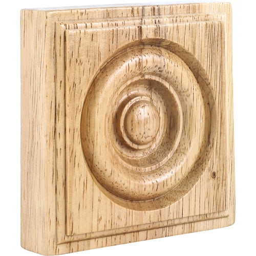 Traditional Rosette-Unfinished (Rubberwood)