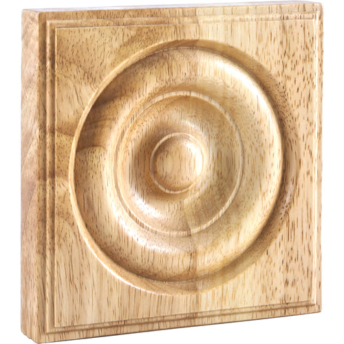 Traditional Rosette-Unfinished (Rubberwood)