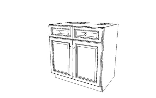 SB30B  Sink Base Cabinet Country Oak Classic (CYOF)