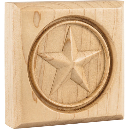 Star Rosette-Unfinished (Hard Maple)