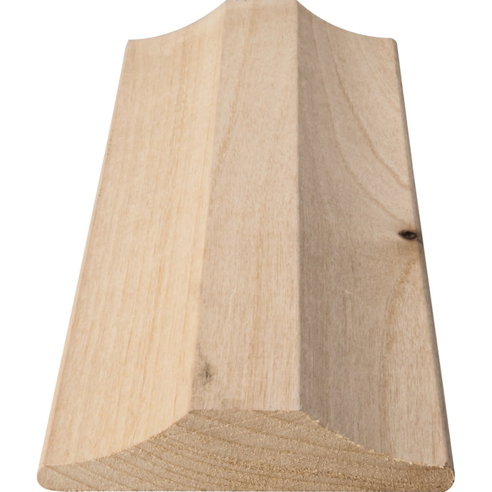 3-3/16in. x 3/4in. x 8' Stemware Rail Moulding Hard Maple-Unfinished (Hard Maple)