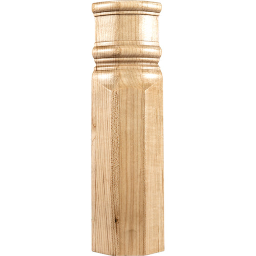 Traditional Transition Block with Beveled Edge-Unfinished (Rubberwood)
